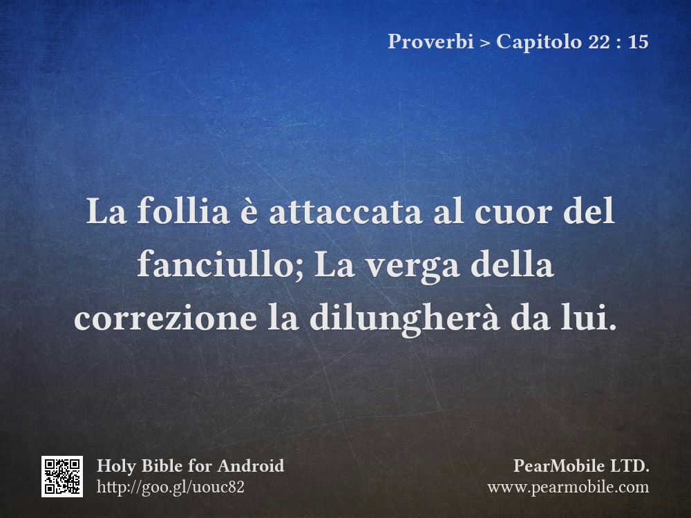 Proverbi, Capitolo 22:15